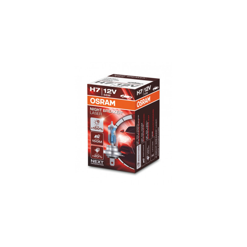 OSRAM ŻARÓWKA H4 12V 60/55W P43t NIGHT BREAKER® LASER (+150%) 1 SZTUKA