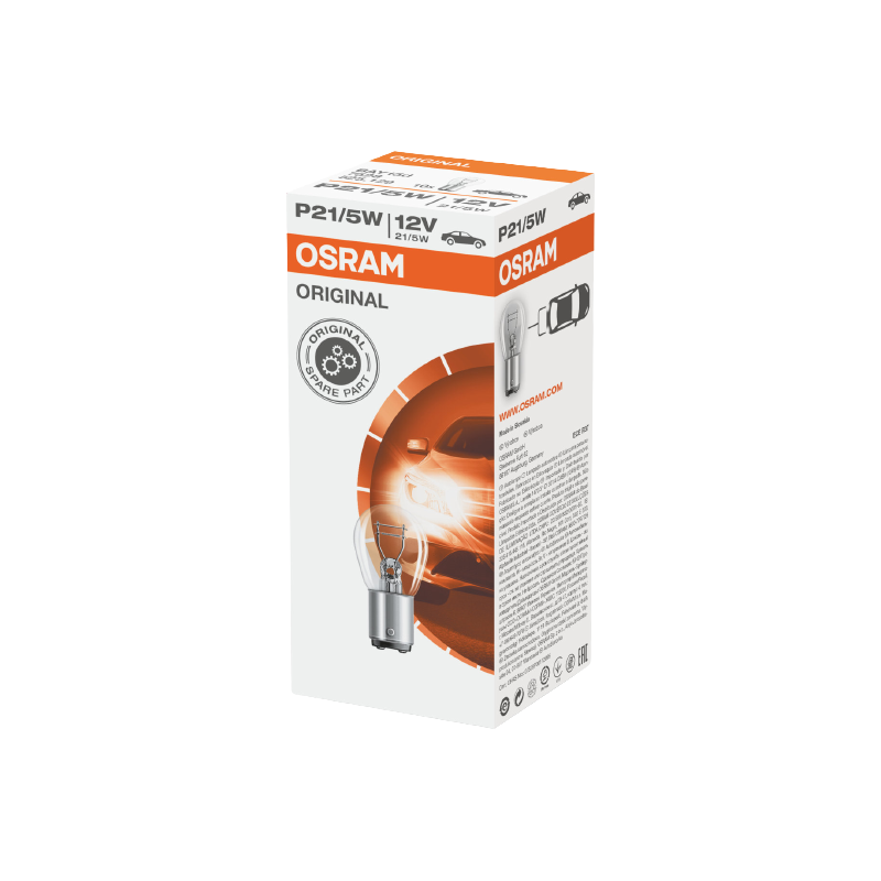 OSRAM ŻARÓWKA 12V P21/5W 21/5W 12V BAY15D - 1 SZTUKA