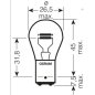 OSRAM ŻARÓWKA 12V P21/5W 21/5W 12V BAY15D - 1 SZTUKA
