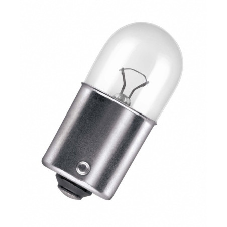 OSRAM ŻARÓWKA 12V 5W BA15S R5 (BIAŁE SZKŁO) - 10 SZTUK (KARTONIK)