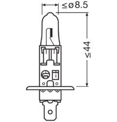 OSRAM ŻARÓWKA H1 12V 55W, P14.5S - 1 SZTUKA