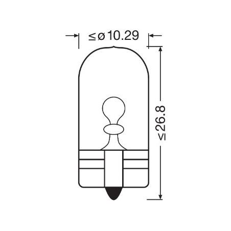 OSRAM ŻARÓWKA W5W 12V 5W, W2.1X9.5D COOLBLUEINTEN - 1 SZTUKA