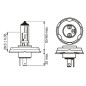 BOSCH ŻARÓWKA R2 45/40W 12V P45T - 1 SZTUKA BOSCH ŻARÓWKA R2 45/40W 12V P45T - 1 SZTUKA