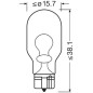 OSRAM ŻARÓWKA W16W 12V 16W, W2,1X9,5D, SV8,5-8 - 1 SZTUKA