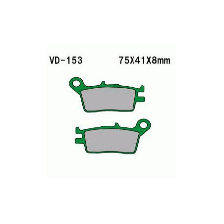 KLOCKI HAMULCOWE TYLNE XLR250R 1988-1990 VD-153