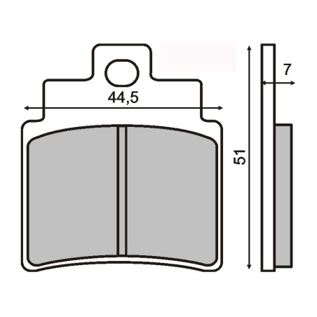 KLOCKI HAMULCOWE KXR250 TYŁ/ GD250 PRZÓD