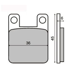 KLOCKI HAMULCOWE RIEJU RR,  SPEEDFIGHT/ SENDA/ FORMULA. (VD-946)