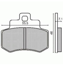 KLOCKI HAMULCOWE GD250 TYŁ
