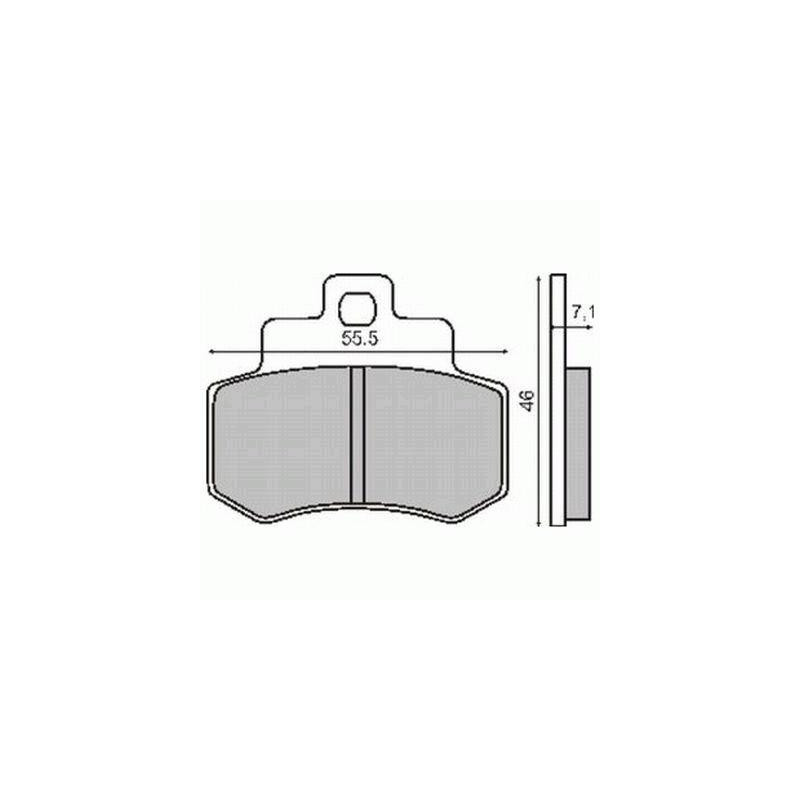 KLOCKI HAMULCOWE GD250 TYŁ KLOCKI HAMULCOWE GD250 TYŁ