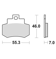 BRENTA KLOCKI HAMULCOWE KH356 (ORGANIC) (KYMCO)