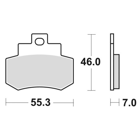 BRENTA KLOCKI HAMULCOWE KH356 (ORGANIC) (KYMCO)