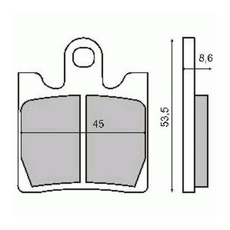 KLOCKI HAMULCOWE BURGMAN 250 98-99