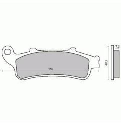 KLOCKI HAMULCOWE HONDA PANTHEON 125 / 150