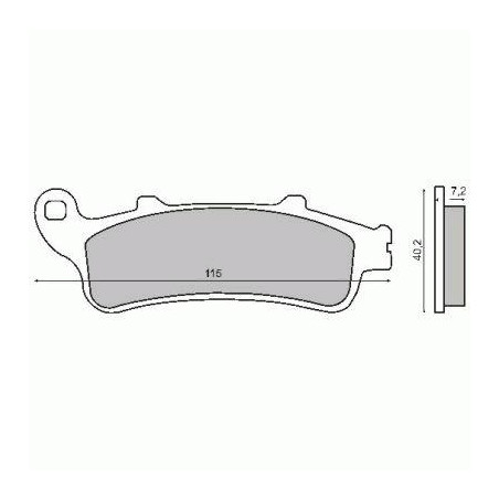 KLOCKI HAMULCOWE HONDA PANTHEON 125 / 150