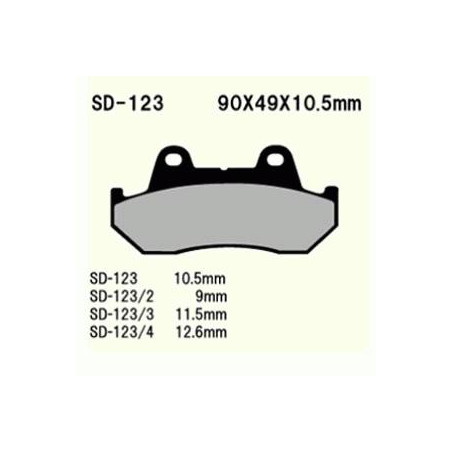 KLOCKI HAMULCOWE VESRAH SEMI-METALLIC  VD-123 (FA69)
