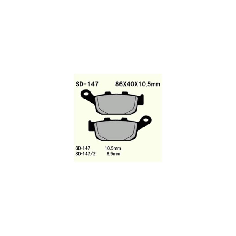 KLOCKI HAMULCOWE VESRAH SEMI-METALLIC  VD-147 (FA140)