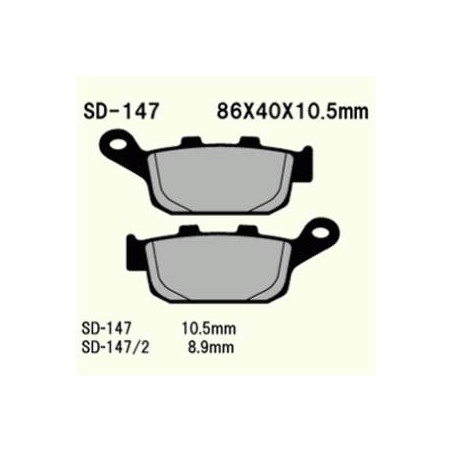 KLOCKI HAMULCOWE VESRAH SEMI-METALLIC  VD-147 (FA140)