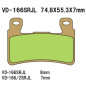 VESRAH KLOCKI HAMULCOWE KH265 / KH296 (MADE IN JAPAN)
