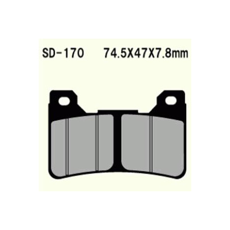 KLOCKI HAMULCOWE VESRAH SEMI-METALLIC  VD-170 (FA390 MCB755) (PRZÓD)