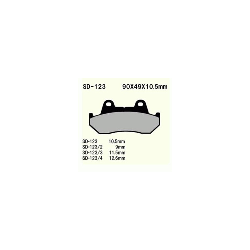 KLOCKI HAMULCOWE VESRAH SEMI-METALLIC  VD-123/4