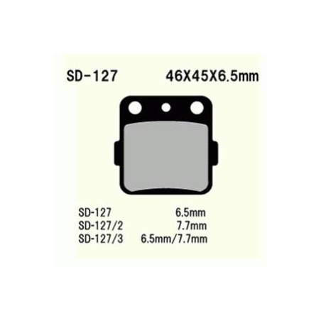 KLOCKI HAMULCOWE VESRAH SEMI-METALLIC  VD-127/2 (FA84)