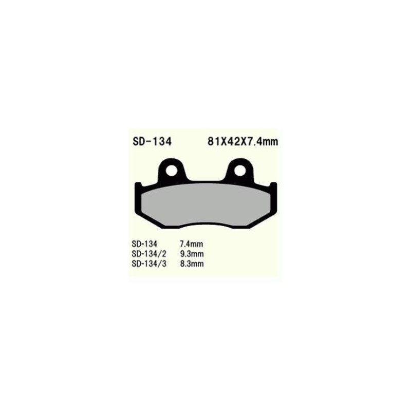 KLOCKI HAMULCOWE VESRAH SEMI-METALLIC  VD-134/2 (FA323/2)