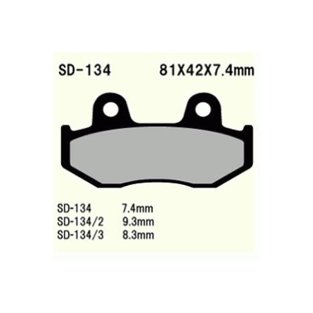 KLOCKI HAMULCOWE VESRAH SEMI-METALLIC  VD-134/2 (FA323/2)