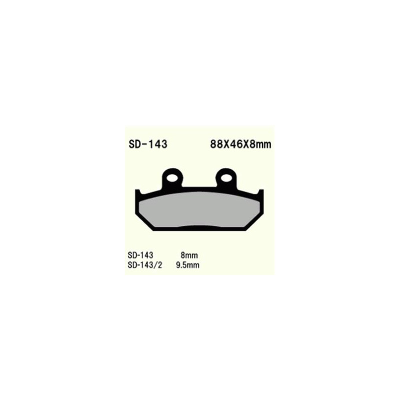 KLOCKI HAMULCOWE VESRAH SEMI-METALLIC  VD-143/2 (FA124/2 FA124)