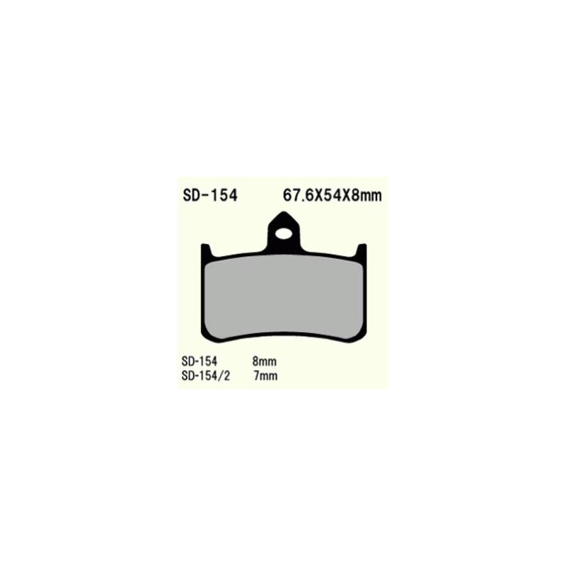 KLOCKI HAMULCOWE VESRAH SEMI-METALLIC  VD-154/2