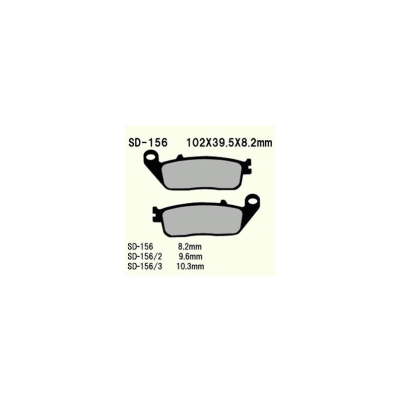 KLOCKI HAMULCOWE VESRAH SEMI-METALLIC  VD-156/2 (FA196)