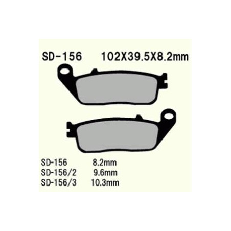 KLOCKI HAMULCOWE VESRAH SEMI-METALLIC  VD-156/3