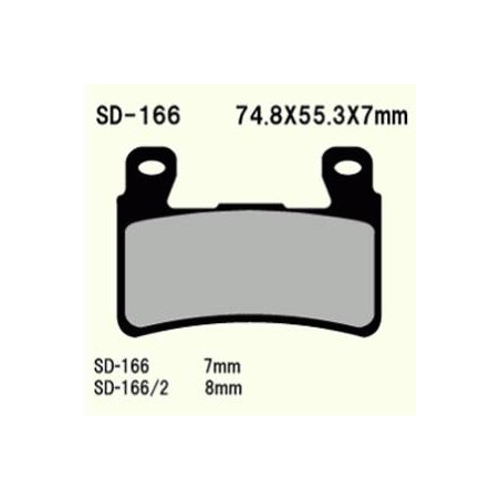 KLOCKI HAMULCOWE VESRAH SEMI-METALLIC  VD-166/2 (FA265)