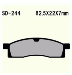 KLOCKI HAMULCOWE VESRAH SEMI-METALLIC  VD-244