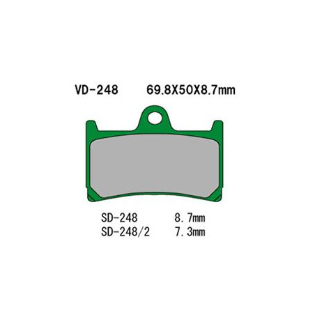 VESRAH KLOCKI HAMULCOWE KH252 / KH380 (MADE IN JAPAN)