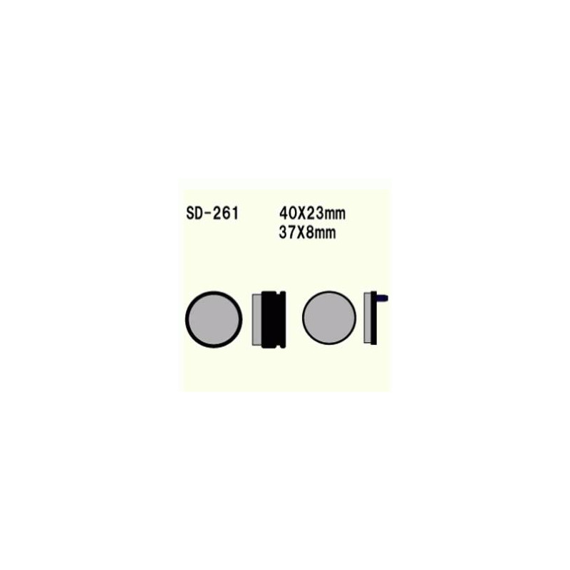 KLOCKI HAMULCOWE VESRAH SEMI-METALLIC  VD-261