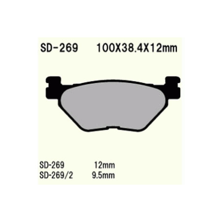 KLOCKI HAMULCOWE VESRAH SEMI-METALLIC  VD-269/2