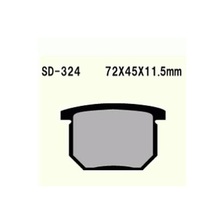 KLOCKI HAMULCOWE VESRAH SEMI-METALLIC  VD-324 (FA65)