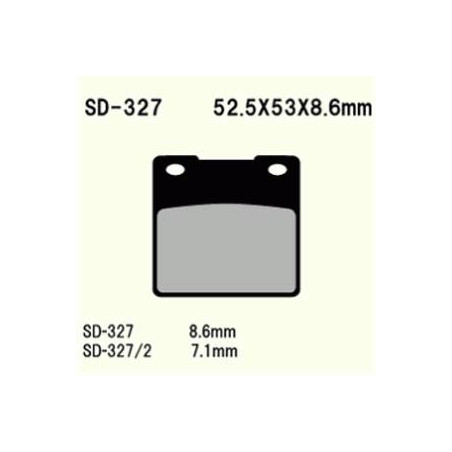 KLOCKI HAMULCOWE VESRAH SEMI-METALLIC  VD-327 (FA063)