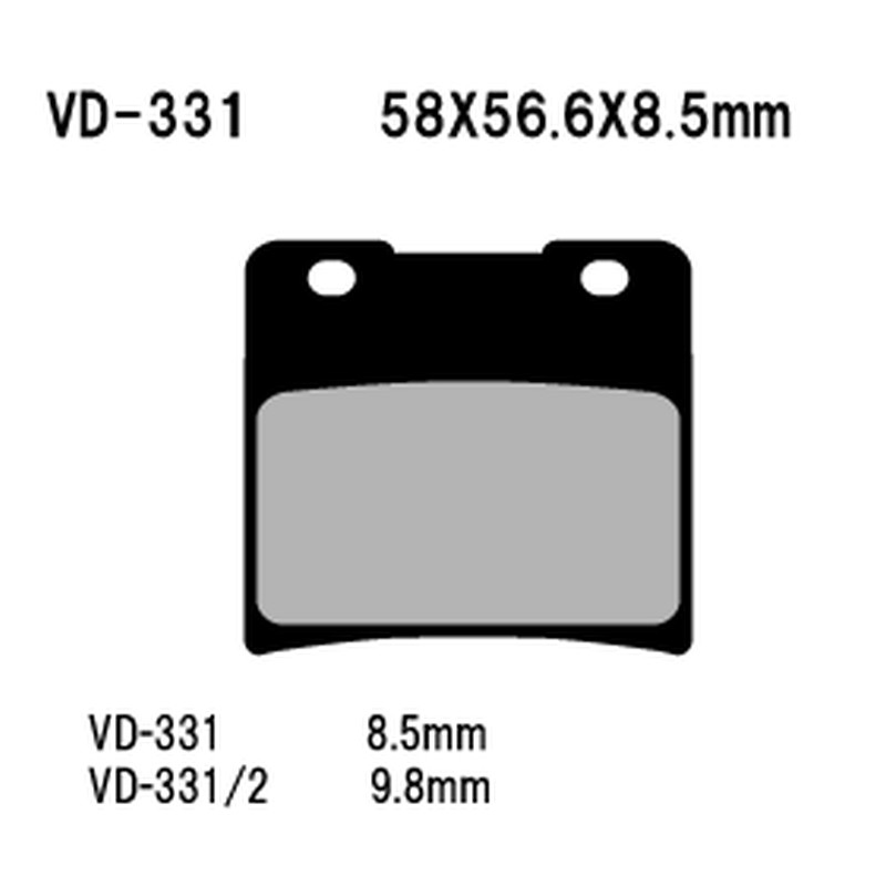 VESRAH KLOCKI HAMULCOWE KH103 SUZUKI VS600/750/800/1400 (MADE IN JAPAN) VESRAH KLOCKI HAMULCOWE KH103 SUZUKI VS600/750/800/1400 (MADE IN JAPAN)