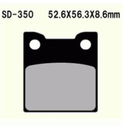 KLOCKI HAMULCOWE VESRAH SEMI-METALLIC  VD-350