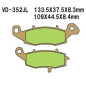 VESRAH KLOCKI HAMULCOWE KH229 (MADE IN JAPAN)