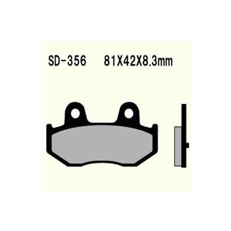 KLOCKI HAMULCOWE VESRAH SEMI-METALLIC  VD-356