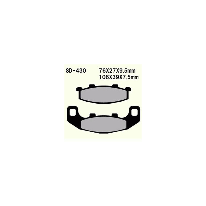 KLOCKI HAMULCOWE VESRAH SEMI-METALLIC  VD-430