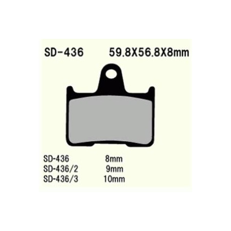 KLOCKI HAMULCOWE VESRAH SEMI-METALLIC  VD-436