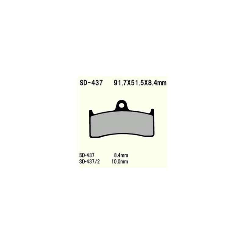KLOCKI HAMULCOWE VESRAH SEMI-METALLIC  VD-437 (FA424)