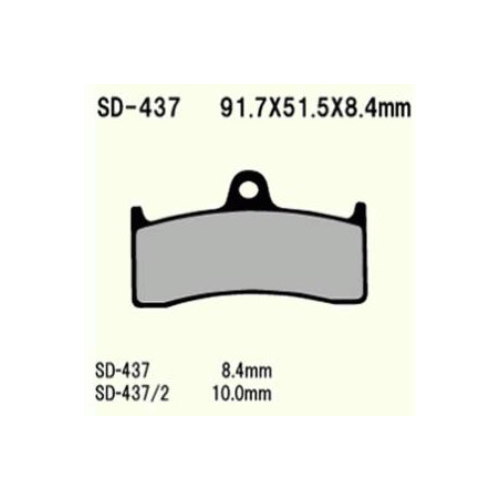 KLOCKI HAMULCOWE VESRAH SEMI-METALLIC  VD-437 (FA424)