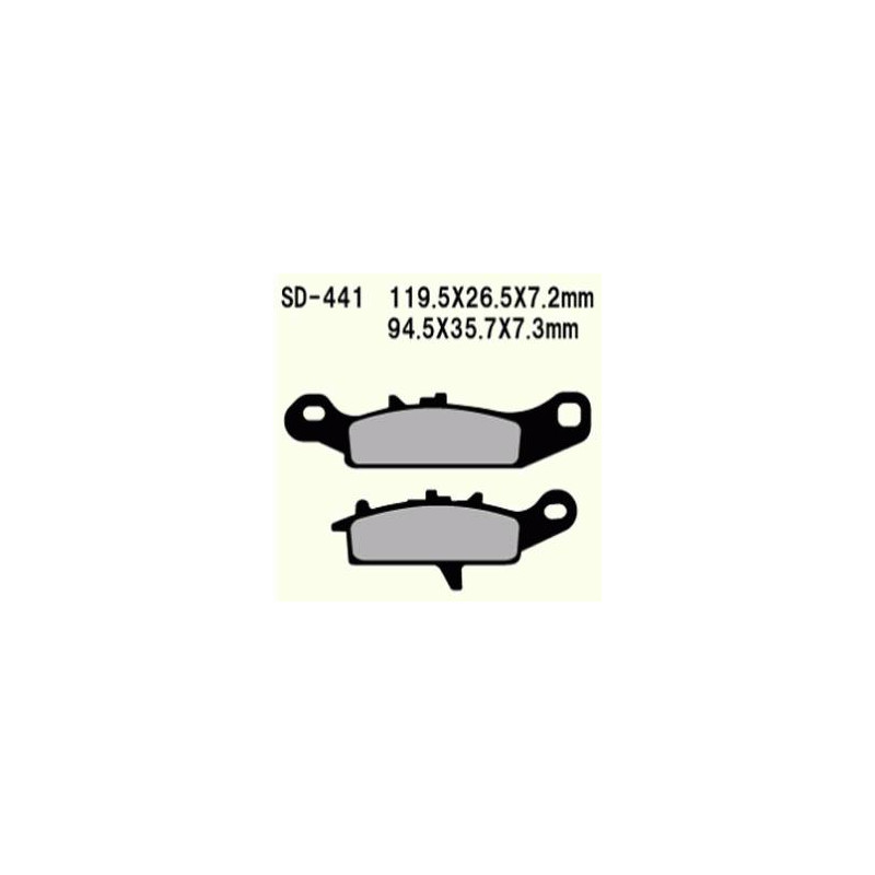 KLOCKI HAMULCOWE VESRAH SEMI-METALLIC  VD-441