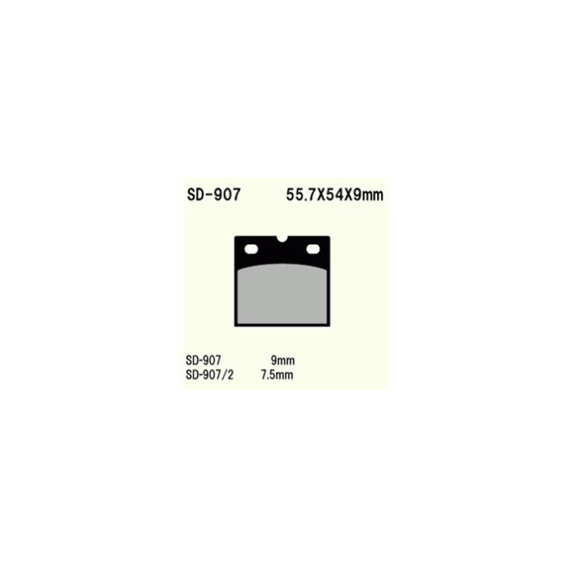 KLOCKI HAMULCOWE VESRAH SEMI-METALLIC  VD-907