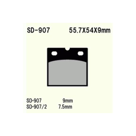 KLOCKI HAMULCOWE VESRAH SEMI-METALLIC  VD-907