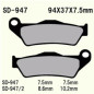 KLOCKI HAMULCOWE VESRAH SEMI-METALLIC  VD-947 (FA181)